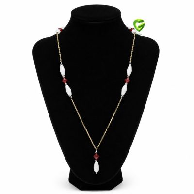گردنبند رولباسی نقره‌زرد کد121
