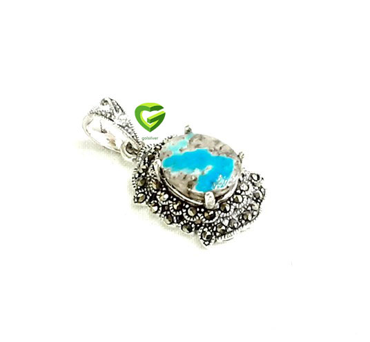 آویزنقره فیروزه کرمان9 کد920 آویزنقره فیروزه کرمان9 کد920