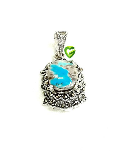 آویزنقره فیروزه کرمان9 کد920 آویزنقره فیروزه کرمان9 کد920