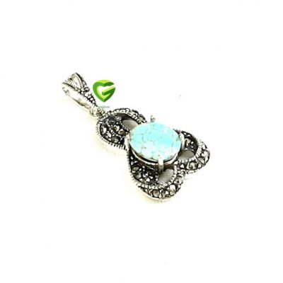 آویز نقره فیروزه کد854