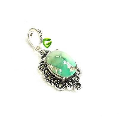 آویز نقره فیروزه4 کد853