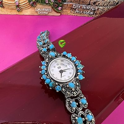 ساعت نقره گردریز کد542