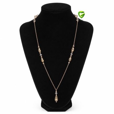 گردنبند رولباسی نقره‌رزگلد5 کد533