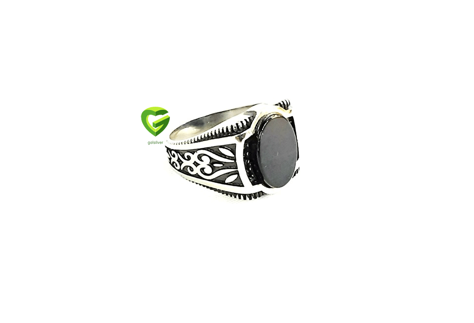 انگشتر انیکس سیاه کد601 انگشتر انیکس سیاه کد601