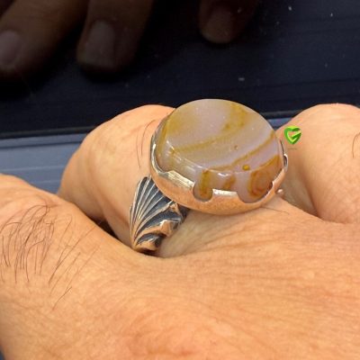 انگشتر نقره تخت کد576