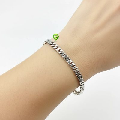 دستبند نقره کارتیرباریک کد623