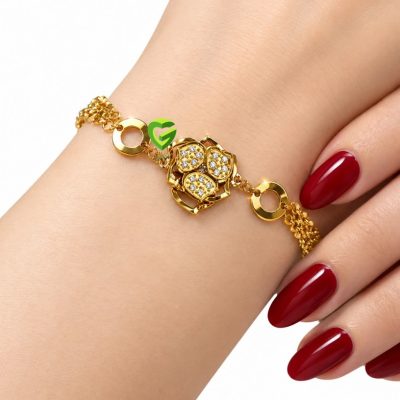 دستبند استیل زنجیردار کد1589