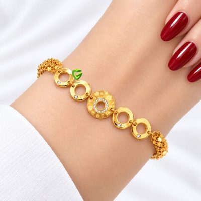 دستبند استیل دایره کد135