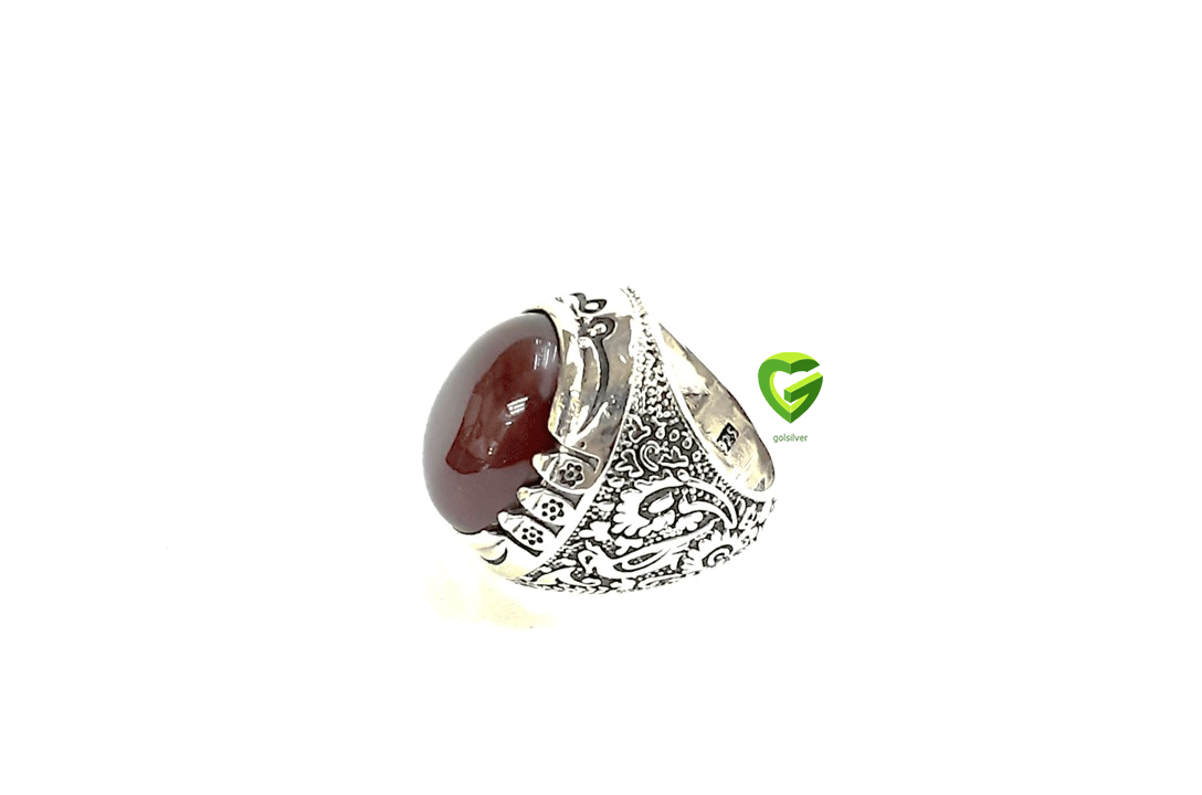 انگشترنقره مردانه عقیق کد556 انگشترنقره مردانه عقیق کد556