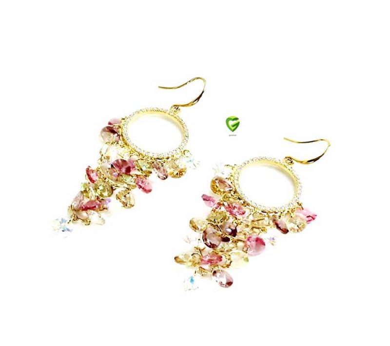 گوشواره سواروسکی کشکولی کد753