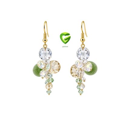 گوشواره سواروسکی3رنگ کد 752