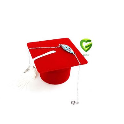 دستبند نقره بیضی کد941