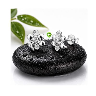 گوشواره نقره گلی کد942