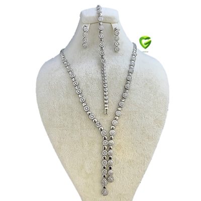سرویس نقره نیم‌نگین کد855