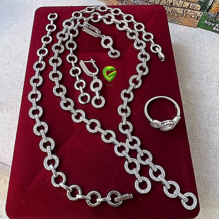 سرویس نقره جواهرقشنگ کد959 سرویس نقره جواهرقشنگ کد959