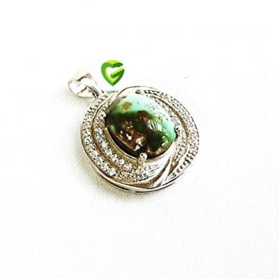 آویز نقره فیروزه‌جواهر کد902