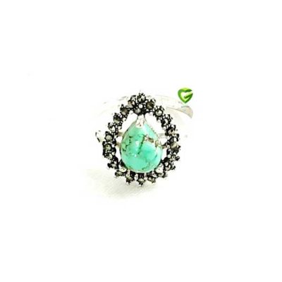 انگشتر نقره فیروزه‌اشک کد1062