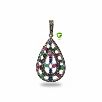 آویز نقره اشک کد2178
