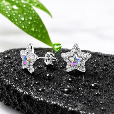 گوشواره نقره ستاره کد2154