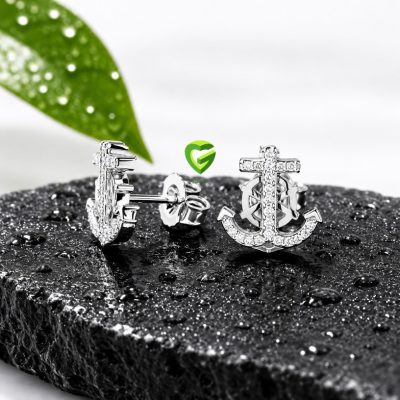 گوشواره نقره لنگر کد2211
