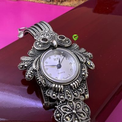 ساعت نقره جغد کد1043