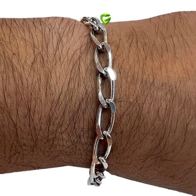 دستبند نقره دیپلمات کد1445