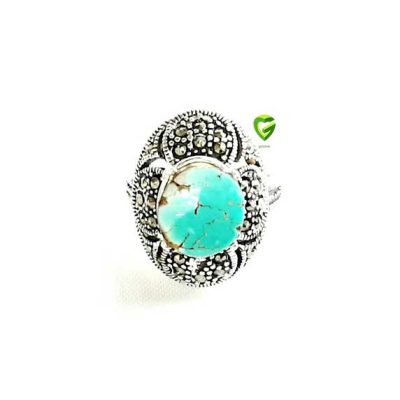 انگشتر نقره فیروزه‌شجر کد1337