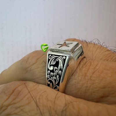 انگشتر نقره حرزامام کد1398