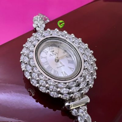 ساعت نقره طرح‌جواهر کد373