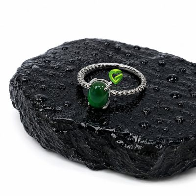 انگشتر نقره عقیق کد1381