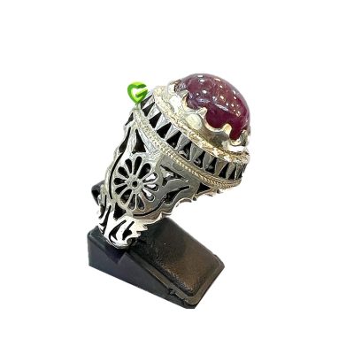انگشتر نقره یاقوت‌استار کد1926