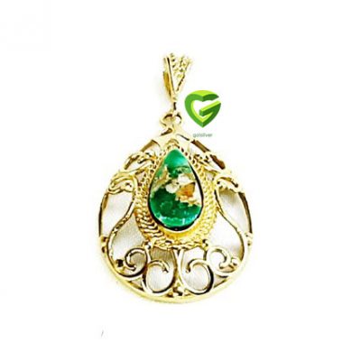 آویز نقره فیروزه کد1870