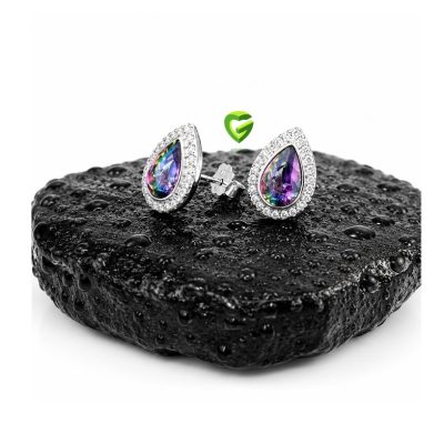 گوشواره نقره اشکی کد2224