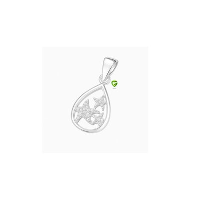 آویز نقره قطره کد2227