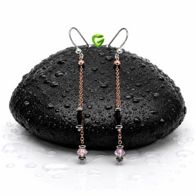 گوشواره نقره زرشکی کد2216