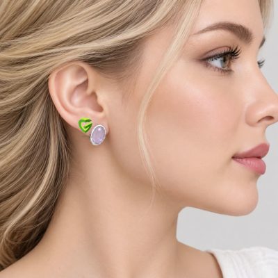 گوشواره نقره عقیق کد2217