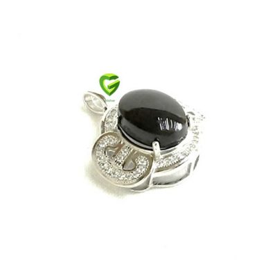 آویز نقره مشکی کد1431