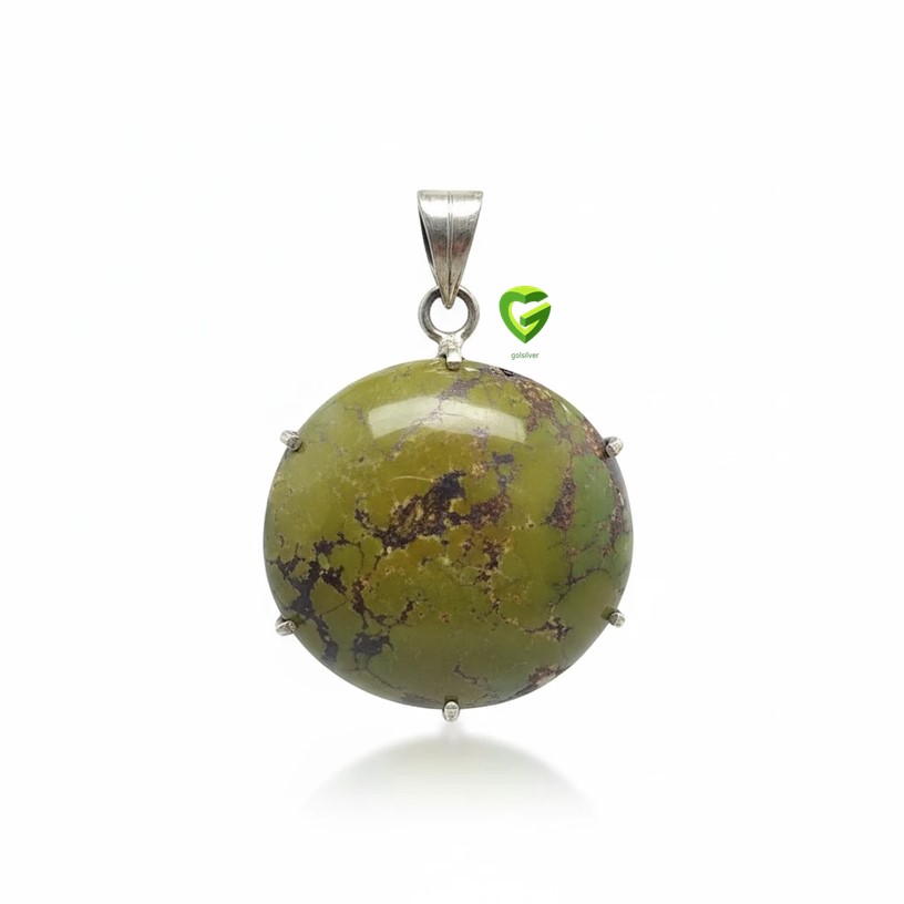 آویز نقره فیروزه کد2256 آویز نقره فیروزه کد2256