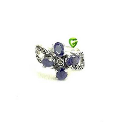 انگشتر نقره گل‌کبود کد1769