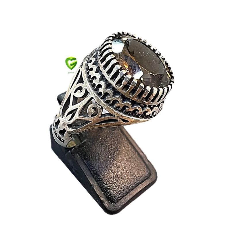 انگشترکوارتز دودی کد2298