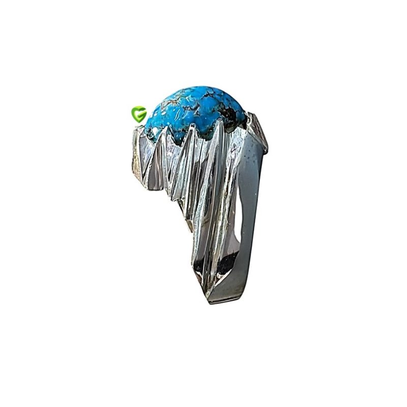 انگشترنقره فیروزه دستساز کد2299