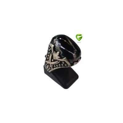 انگشتر نقره اونیکس‌دامله کد602