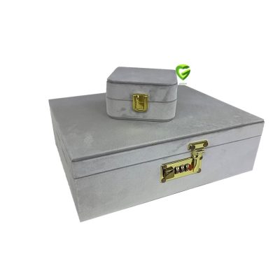جعبه جواهرات طوسی کد2340