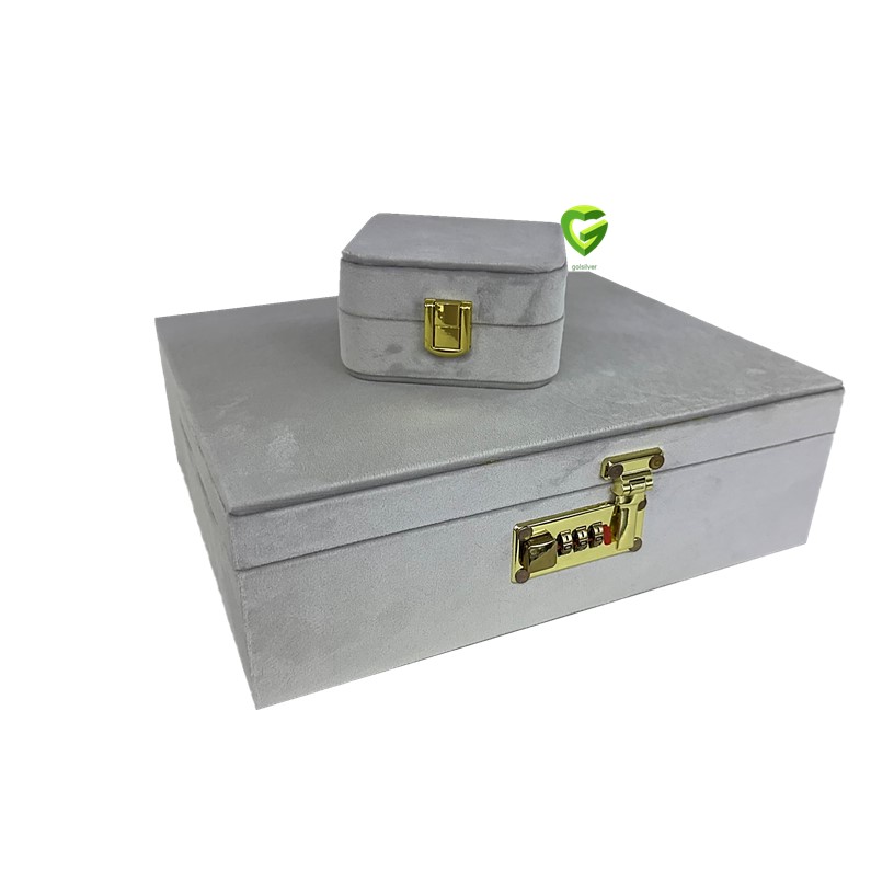 جعبه جواهرات طوسی کد2340 جعبه جواهرات طوسی کد2340
