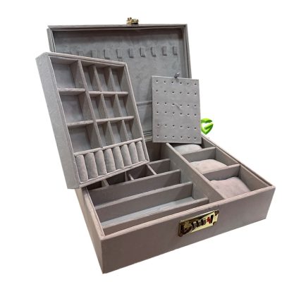 جعبه جواهرات طوسی کد2340