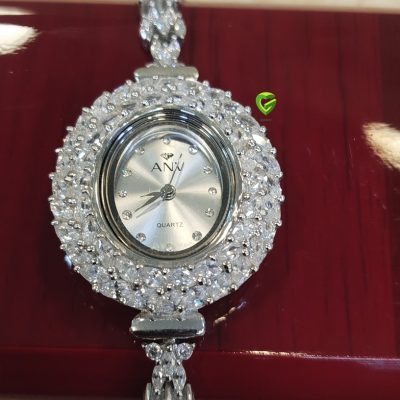 ساعت نقره بیضی کد1049