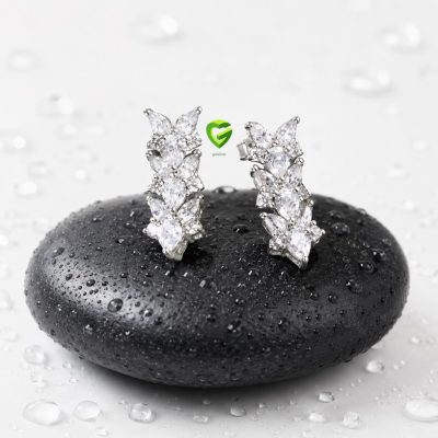 گوشواره نقره مارکیز کد2600