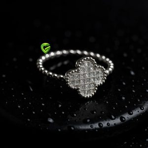 انگشتر نقره گل کد2167