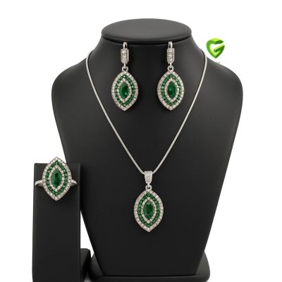 نیمست نقره عثمانی‌‌زمرد کد1892