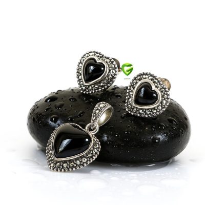 نیمست نقره قلب کد2091